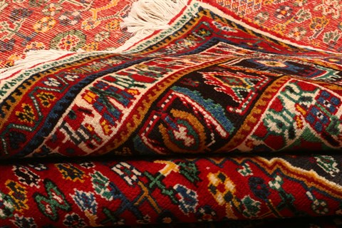 Qashqai Red Hand Knotted 69 X 102 Area Rug 100-21719 Image 8