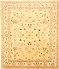 Pishavar Beige Hand Knotted 83 X 99  Area Rug 250-21720 Thumb 0