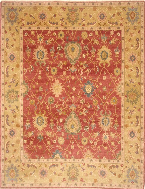 Chobi Red Hand Knotted 84 X 107 Area Rug 250-21724 Image 0