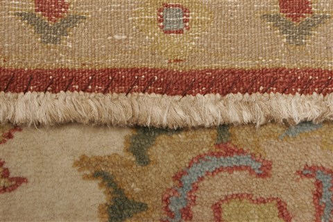 Chobi Beige Hand Knotted 82 X 101 Area Rug 250-21729 Image 14
