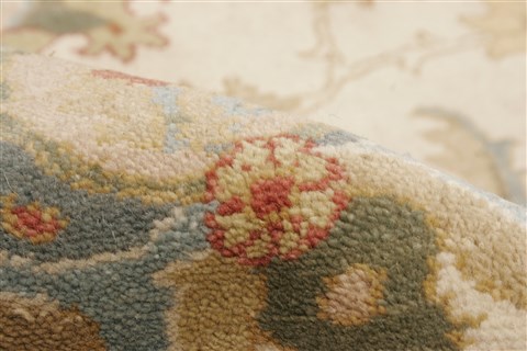 Chobi Beige Hand Knotted 82 X 101 Area Rug 250-21729 Image 1