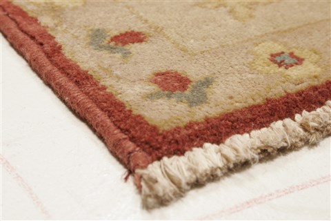 Chobi Beige Hand Knotted 82 X 101 Area Rug 250-21729 Image 20