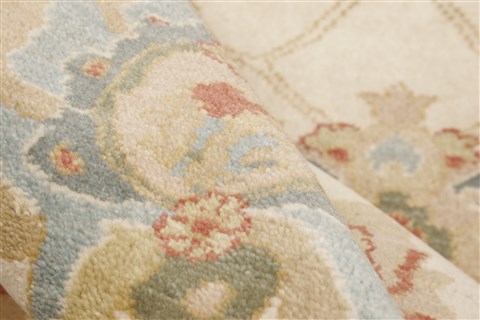 Chobi Beige Hand Knotted 82 X 101 Area Rug 250-21729 Image 3