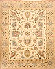 Chobi Beige Hand Knotted 82 X 101 Area Rug 250-21729 Thumb 0