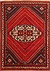 Qashqai Red Hand Knotted 67 X 96  Area Rug 100-21730 Thumb 0