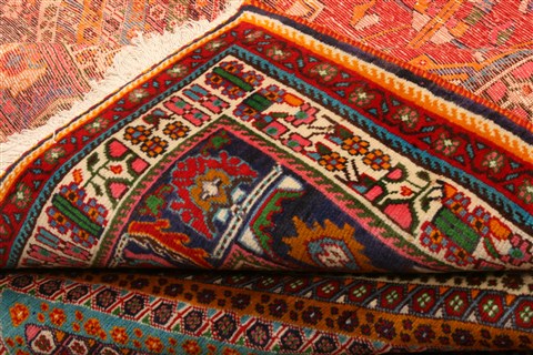 Qashqai Red Hand Knotted 66 X 910 Area Rug 100-21731 Image 12