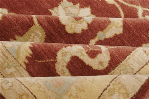 Pishavar Brown Hand Knotted 84 X 103 Area Rug 250-21732 Image 10