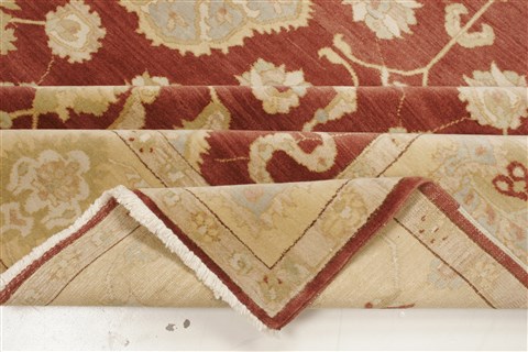 Pishavar Brown Hand Knotted 84 X 103 Area Rug 250-21732 Image 11