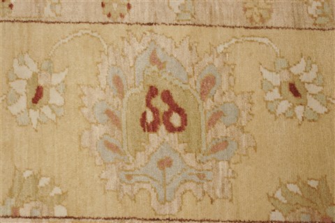 Pishavar Brown Hand Knotted 84 X 103 Area Rug 250-21732 Image 14