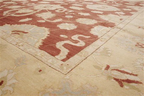Pishavar Brown Hand Knotted 84 X 103 Area Rug 250-21732 Image 15