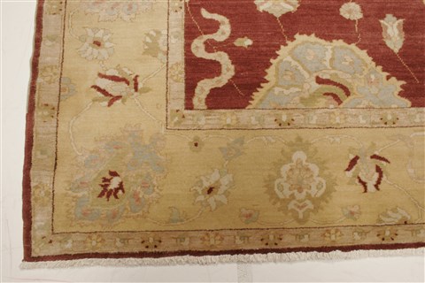 Pishavar Brown Hand Knotted 84 X 103 Area Rug 250-21732 Image 18
