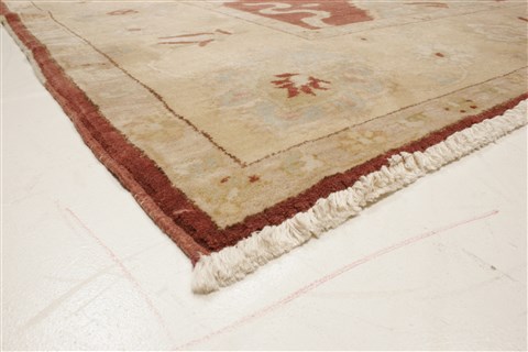 Pishavar Brown Hand Knotted 84 X 103 Area Rug 250-21732 Image 20