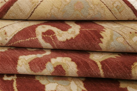 Pishavar Brown Hand Knotted 84 X 103 Area Rug 250-21732 Image 7