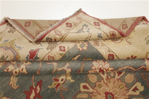 Chobi Blue Hand Knotted 80 X 107 Area Rug 250-21735 Image 11