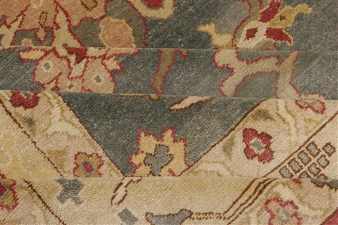 Chobi Blue Hand Knotted 80 X 107 Area Rug 250-21735 Image 12