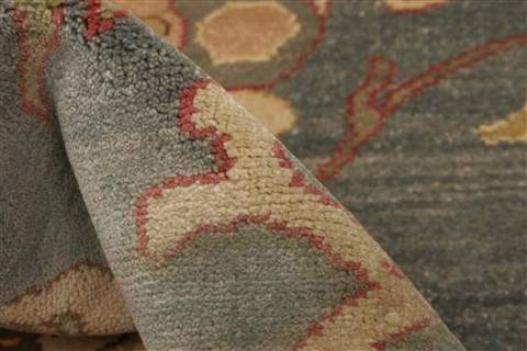 Chobi Blue Hand Knotted 80 X 107 Area Rug 250-21735 Image 2