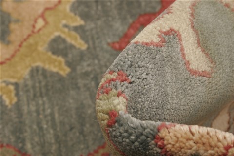 Chobi Blue Hand Knotted 80 X 107 Area Rug 250-21735 Image 5
