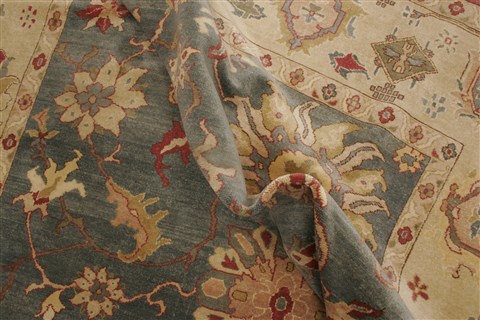 Chobi Blue Hand Knotted 80 X 107 Area Rug 250-21735 Image 6