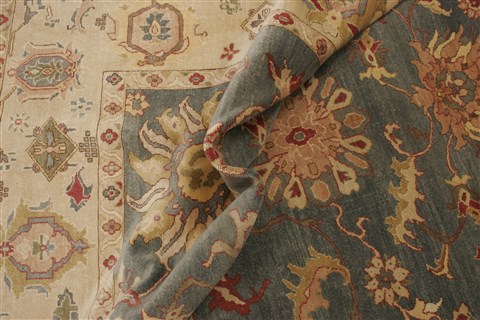 Chobi Blue Hand Knotted 80 X 107 Area Rug 250-21735 Image 7