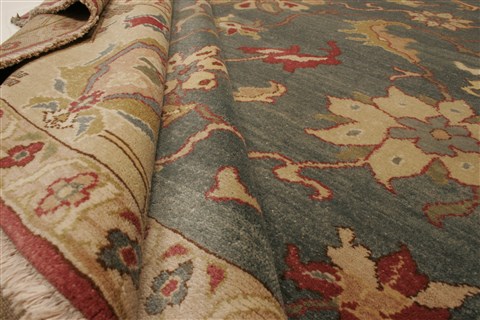 Chobi Blue Hand Knotted 80 X 107 Area Rug 250-21735 Image 8