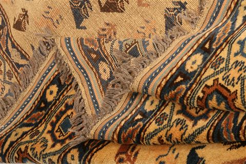 Yamouth Yellow Hand Knotted 71 X 97 Area Rug 100-21736 Image 13