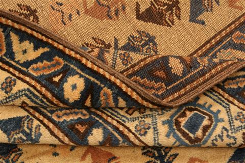 Yamouth Yellow Hand Knotted 71 X 97 Area Rug 100-21736 Image 16