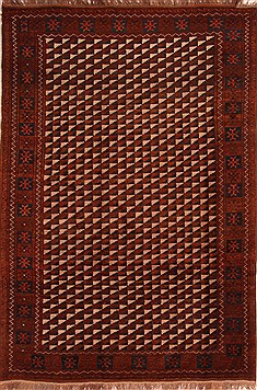 Kizalayak Brown Hand Knotted 6'6" X 9'9"  Area Rug 100-21739