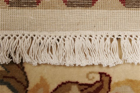 Kashan Beige Hand Knotted 711 X 910  Area Rug 250-21746 Image 15