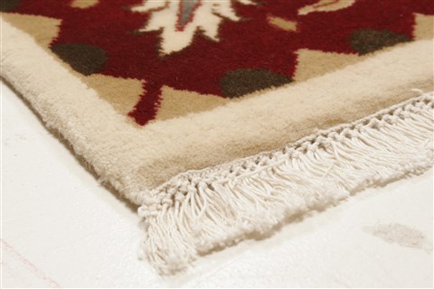 Kashan Beige Hand Knotted 711 X 910  Area Rug 250-21746 Image 20