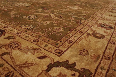 Jaipur Green Hand Knotted 83 X 101 Area Rug 250-21747 Image 15