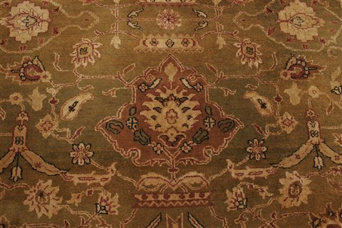 Jaipur Green Hand Knotted 83 X 101 Area Rug 250-21747 Image 17