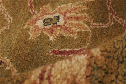 Jaipur Green Hand Knotted 83 X 101 Area Rug 250-21747 Image 1