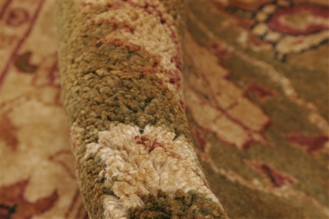 Jaipur Green Hand Knotted 83 X 101 Area Rug 250-21747 Image 2