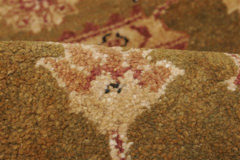 Jaipur Green Hand Knotted 83 X 101 Area Rug 250-21747 Image 3