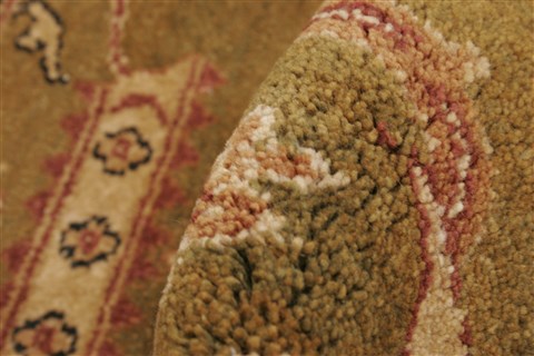 Jaipur Green Hand Knotted 83 X 101 Area Rug 250-21747 Image 4