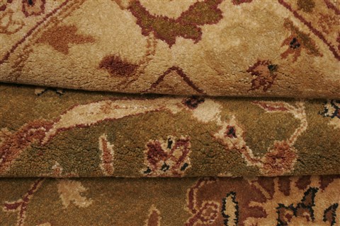 Jaipur Green Hand Knotted 83 X 101 Area Rug 250-21747 Image 9