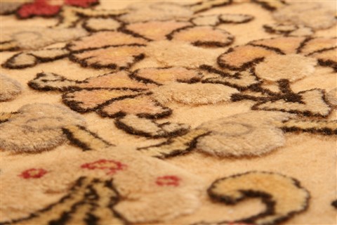 Hereke Yellow Hand Knotted 67 X 911 Area Rug 100-21750 Image 21