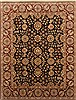 Agra Black Hand Knotted 80 X 102  Area Rug 250-21753 Thumb 0