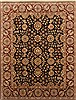 Agra Black Hand Knotted 80 X 102 Area Rug 250-21753 Thumb 0