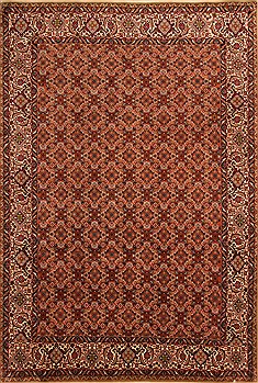 Bidjar Red Hand Knotted 6'7" X 9'8"  Area Rug 100-21759