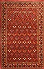 Qum Red Hand Knotted 67 X 107  Area Rug 100-21760 Thumb 0