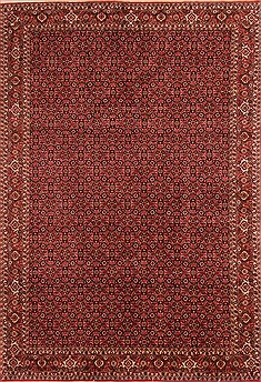 Bidjar Red Hand Knotted 5'8" X 8'4"  Area Rug 100-21764