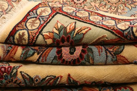 Hereke Yellow Hand Knotted 611 X 95  Area Rug 253-21766 Image 22