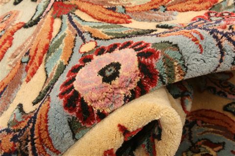 Hereke Yellow Hand Knotted 611 X 95  Area Rug 253-21766 Image 14