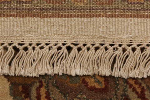 Agra Beige Hand Knotted 711 X 101 Area Rug 250-21767 Image 13