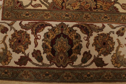 Agra Beige Hand Knotted 711 X 101 Area Rug 250-21767 Image 14