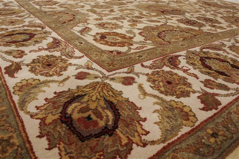 Agra Beige Hand Knotted 711 X 101 Area Rug 250-21767 Image 16