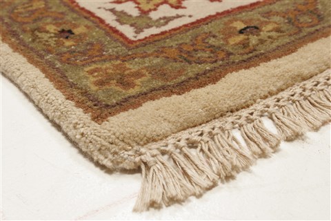 Agra Beige Hand Knotted 711 X 101 Area Rug 250-21767 Image 19