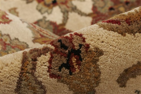 Agra Beige Hand Knotted 711 X 101 Area Rug 250-21767 Image 1