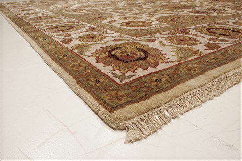 Agra Beige Hand Knotted 711 X 101 Area Rug 250-21767 Image 20